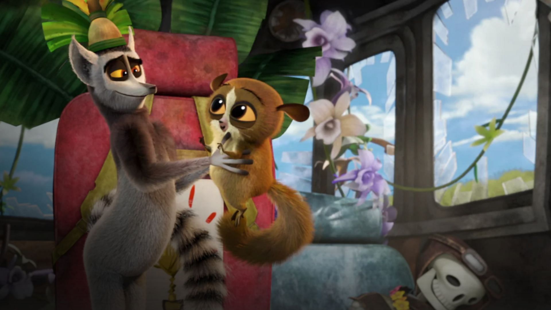 All Hail King Julien is an animated series from DreamWorks Animation (Image via Netflix)